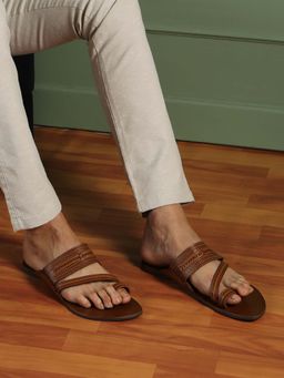 PRIVO - Mens Brown Sandals