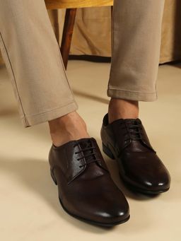 ATESBER - Mens Brown Formal Derbies