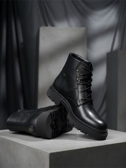 EZOK - Men Black Casual Boots