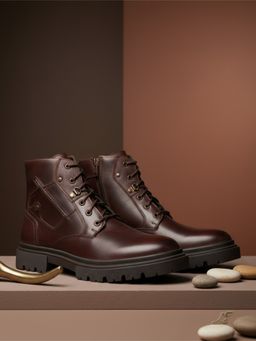 EZOK - Men Brown Casual Boots