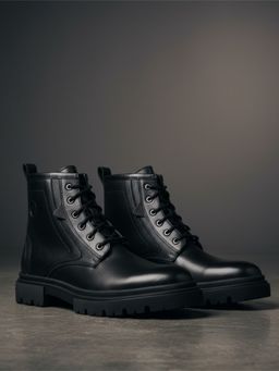 EZOK - Men Black Casual Boots