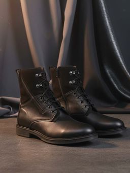 EZOK - Men Black Casual Boots
