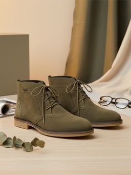 EZOK - Men Green Chukka Boots