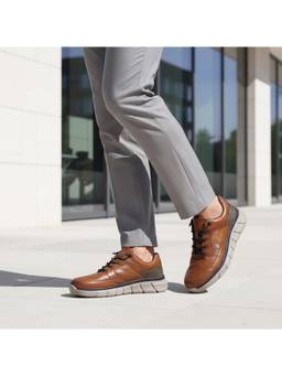 Bugatti - Men Anaheim Brown Comfort Sneakers