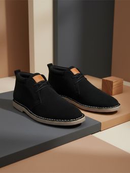 EZOK - Men Black Chukka Boots