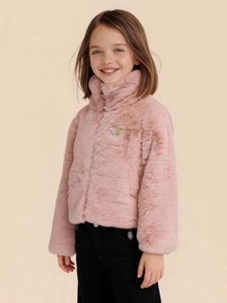 U.S. POLO ASSN. - Girls Solid Comfort Fit Pink Jacket
