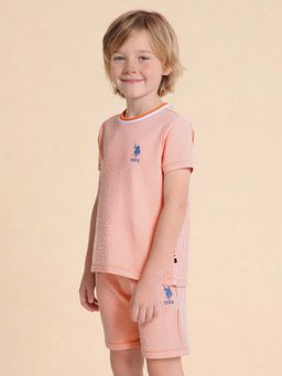 U.S. POLO ASSN. - Boys Vertical Striped Regular Fit T-Shirt