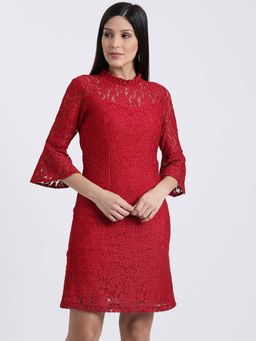 Zink London - Red Patterned Mini Dress