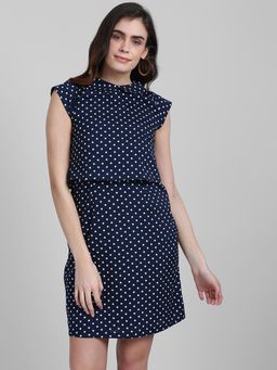 Zink London - Blue Polka Dots Dress