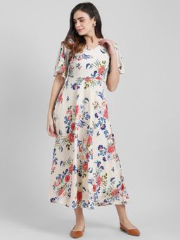 Zink London - Beige Floral Dress