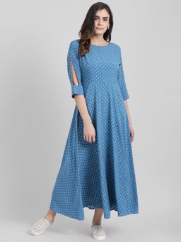Zink London - Blue Polka Dots Dress