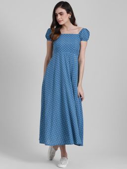 Zink London - Blue Polka Dots Dress
