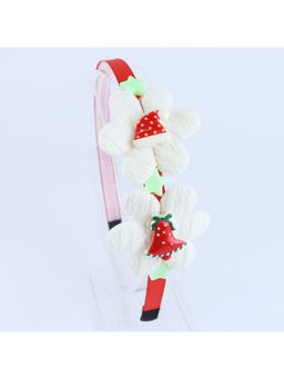Asthetika Kids - Christmas Hair Band - Red , White
