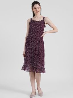 Zink London - Purple Polka Dots Dress