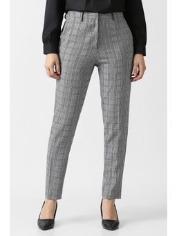 Van Heusen - Women's Grey Check Formal Trousers