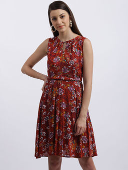 Zink London - Brown Floral Dress