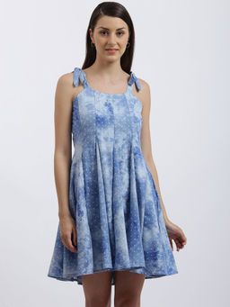 Zink London - Blue Polka Dot Dress