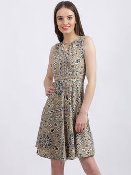 Zink London - Beige Tribal Dress
