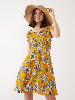 Zink London - Women Yellow Printed Dress