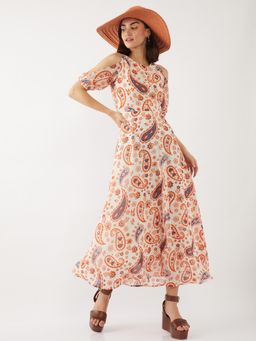 Zink London - Women White Printed Dress