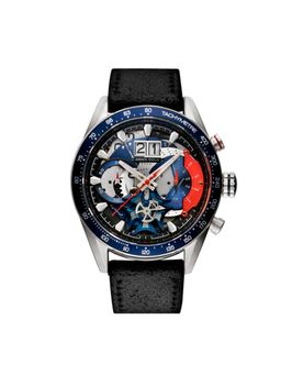 Aries Gold - Jolter Chronograph Skeleton Watch With Sapphire Glass For Men- G 7008 S-Bu-L