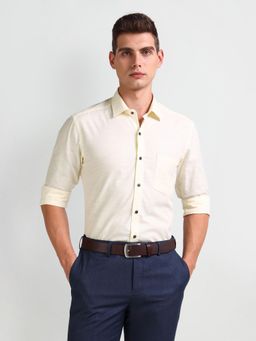 Arrow - Manhattan Slim Fit Cotton Cream Formal Shirt