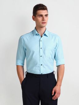Arrow - Manhattan Slim Fit Cotton Blue Formal Shirt