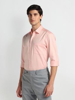 Arrow - Manhattan Slim Cotton Peach Formal Shirt