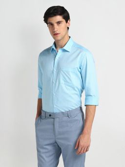 Arrow - Manhattan Slim Fit Cotton Blue Formal Shirt