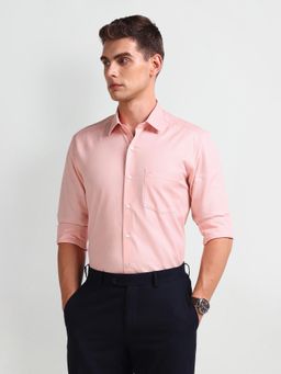 Arrow - Manhattan Slim Fit Cotton Pink Formal Shirt