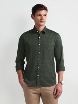 Arrow Sports - Geometric Print Long Sleeve Casual Shirt