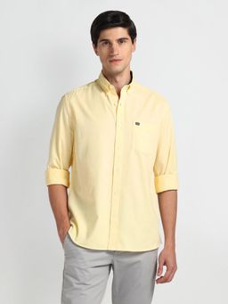 Arrow Sports - Manhattan Slim Fit Cotton Yellow Casual Shirt