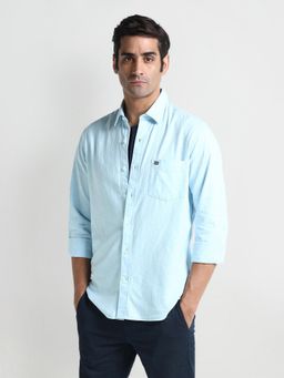 Arrow Sports - Manhattan Slim Fit Cotton Blue Casual Shirt