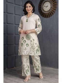 Autumnlane - Samiha Fern Cotton Printed Kurta with Pant (Set of 3)