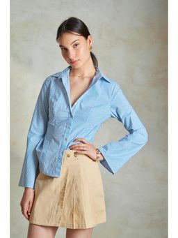 Virgio - Panelled Striped Shirt