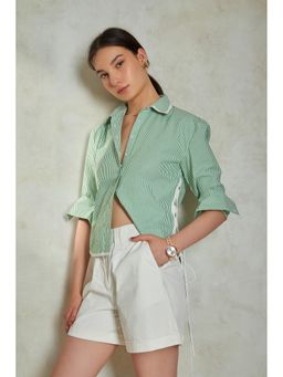 Virgio - Striped Shirt with Tie-Up