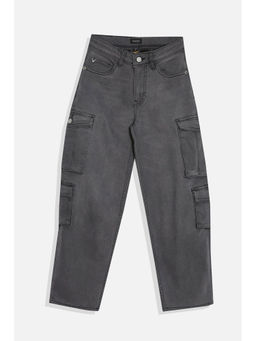 Allen Solly - Boys Grey Regular Fit Jeans