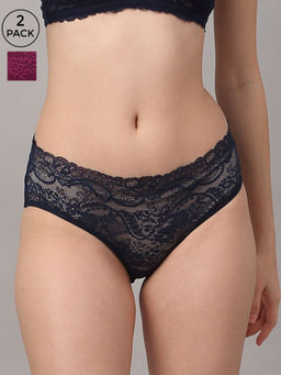 AOBA - Women Panty Pack of 2 Assorted Bikini