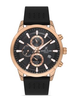 Daniel Klein Exclusive - Analog Gun Black Dial Men's Watch-DK.1.13290-3