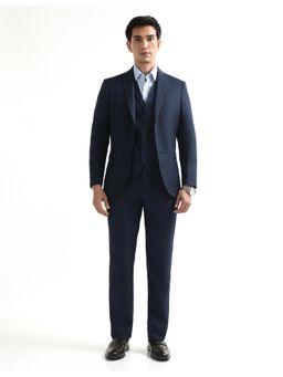 Arrow - Mens Dobby Three Piece Suit - Blue