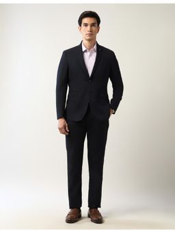 Arrow - Mens Ceremony Jacquard Two Piece Suit - Blue