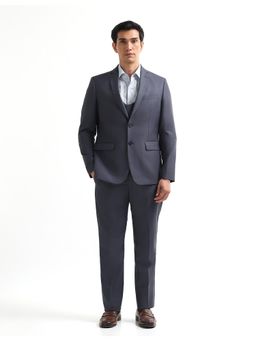 Arrow - Mens Tailored Fit Three Piece Suit - Blue