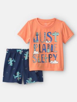 Carter's - Airplane Short Sleeve Loose Fit T-Shirt With Short Set