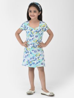 CRIMSOUNE CLUB - Blue Sweetheart Neck Dress