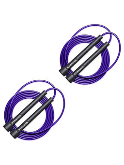 Strauss - Pack of 2 Speed Skipping Rope - Blue & Purple