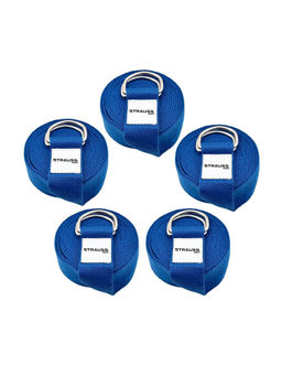 Strauss - Pack of 5 Blue 8 Feet Yoga Belt