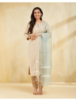 Fabindia - Blue Silk Blend Dupatta