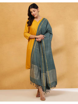 Fabindia - Grey Silk Blend Dupatta