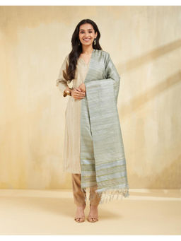 Fabindia - Blue Silk Blend Dupatta