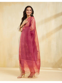 Fabindia - Pink Silk Dupatta
